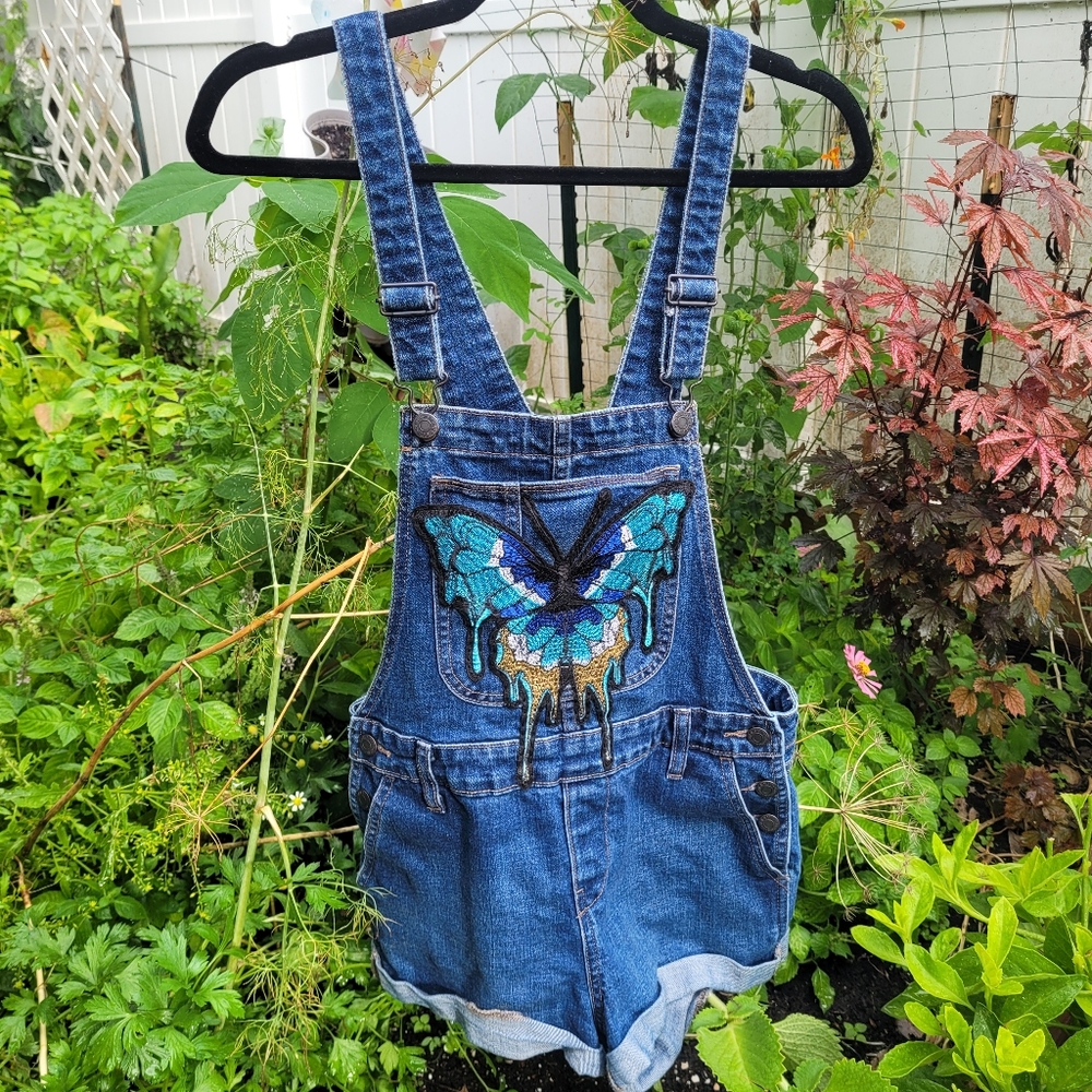 Up-cycled Overalls, Bibs, Bohemian, Patchwork, Hippy, 70s, FarmGirl, Com…